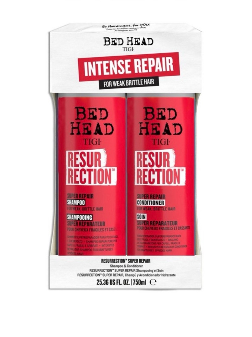 TIGI Bed Head Resurrection Shampoo & Conditioner 25.36 fl oz/2ct
New in Box